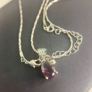 Silver and Amethyst necklace
